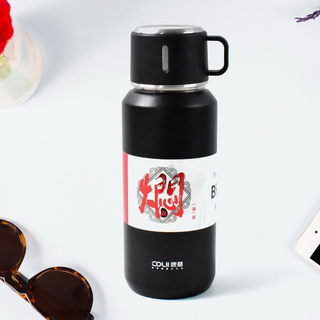 Stainless Steel Vacuum Insulated Water Bottle 900ML Approx (Mix Color)-Home & Kitchen-AniGuess-AniGuess