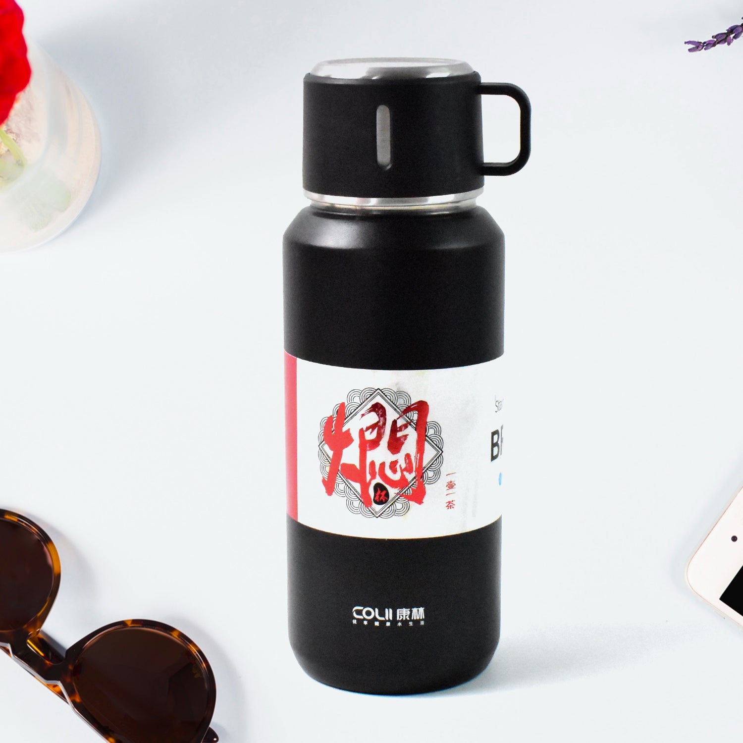 Stainless Steel Vacuum Insulated Water Bottle 900ML Approx (Mix Color)-Home & Kitchen-AniGuess-AniGuess