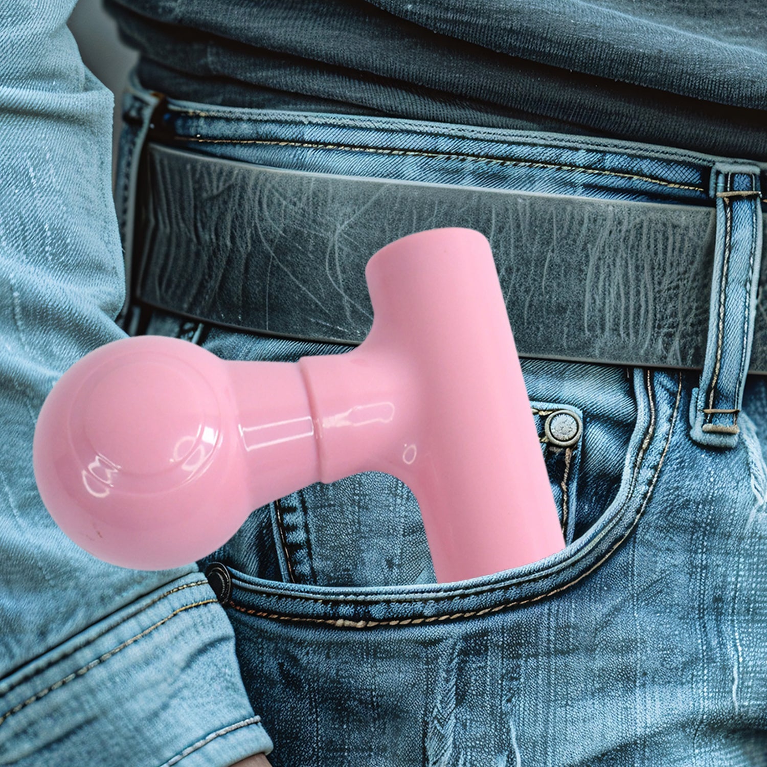 Black Mini Pocket Size Massager-Health & Personal Care-AniGuess-AniGuess