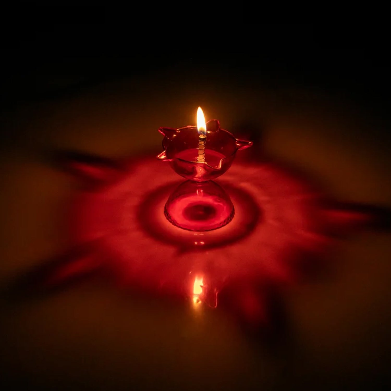 Colourful Reflection Diya Combo Plastic Candle Cup Multi Shape, Diwali (4 Pcs Set)-Home Improvement-AniGuess-AniGuess