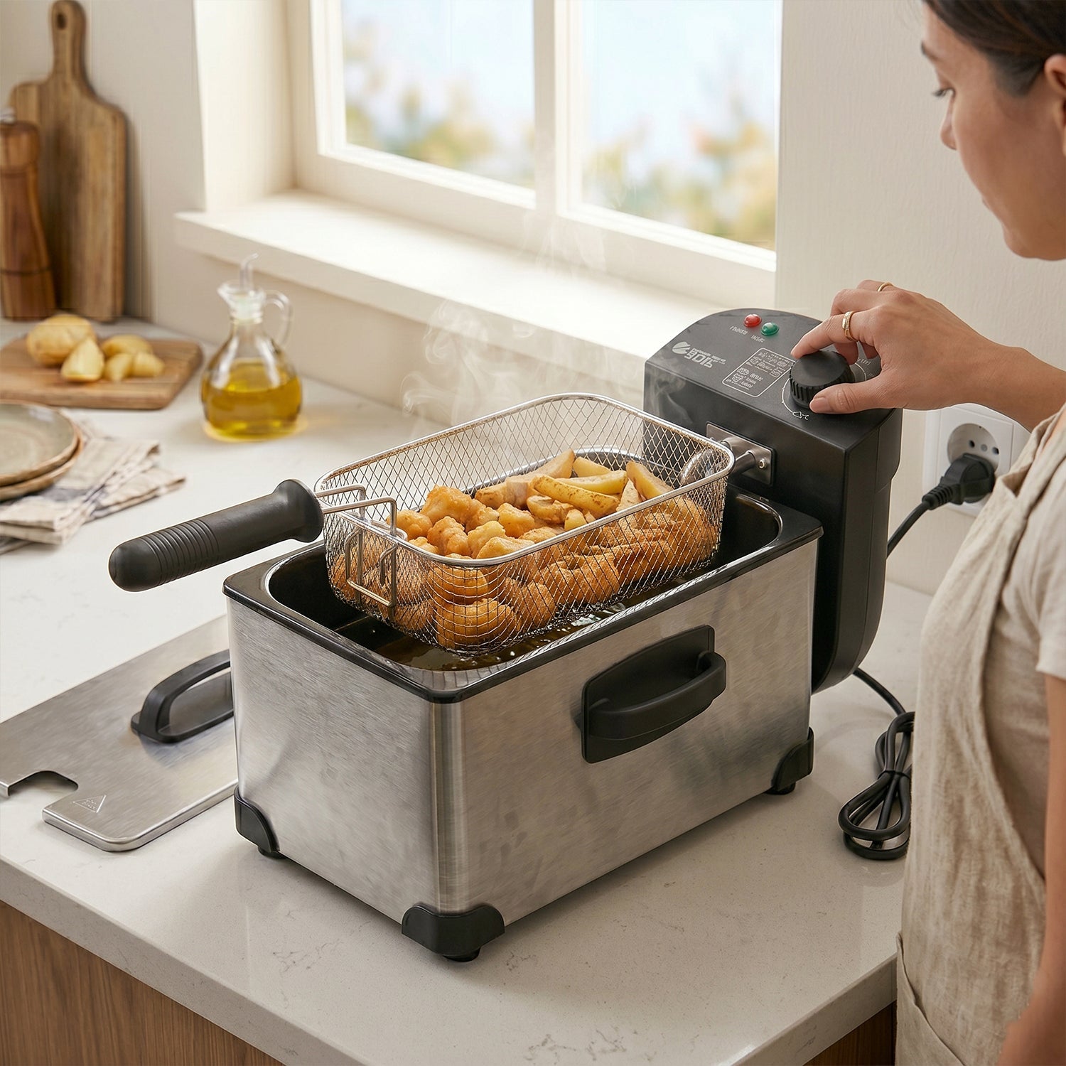 Orbit Heavy Duty 2000W Deep Fryer with 3 Litre Oil Capacity