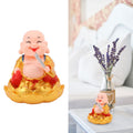 Solar Power Moving Buddha Car Ornament (1 Pc)-Home Improvement-AniGuess-AniGuess