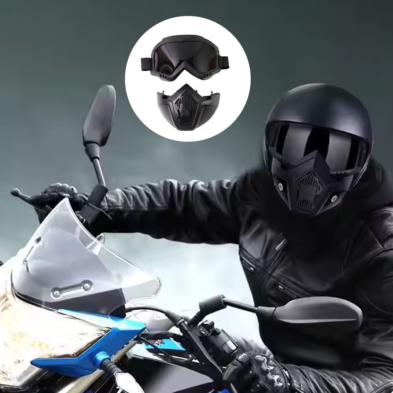 Motorcycle Goggles Off-Road Helmet Goggles Windproof Glasses Goggles Mask (1 Pc)-Car & Motorbike-AniGuess-AniGuess
