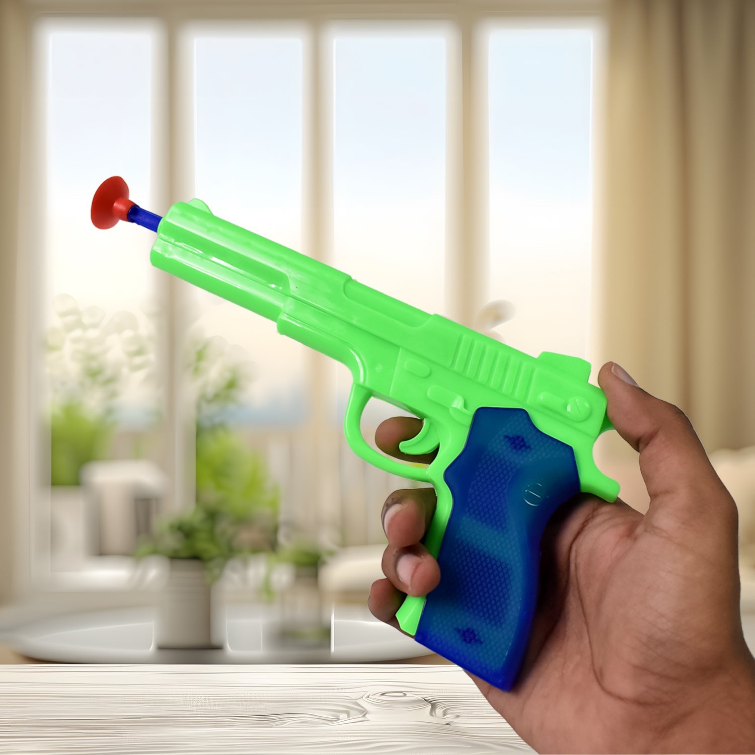Medium Size Plastic 1 Gun with 5 Soft Suction Dart Bullets (1 Set)-Toys & Games-AniGuess-AniGuess