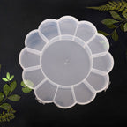 Round Compartment Plastic Storage Box (1 Pc)