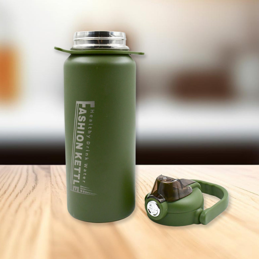 Stainless Steel Water Vacuum Insulated Bottle With Straw (1500ML, Mix Color)-Home & Kitchen-AniGuess-AniGuess