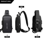  Trendy Anti-Theft Crossbody Sling Bag with USB Port - comparison shot