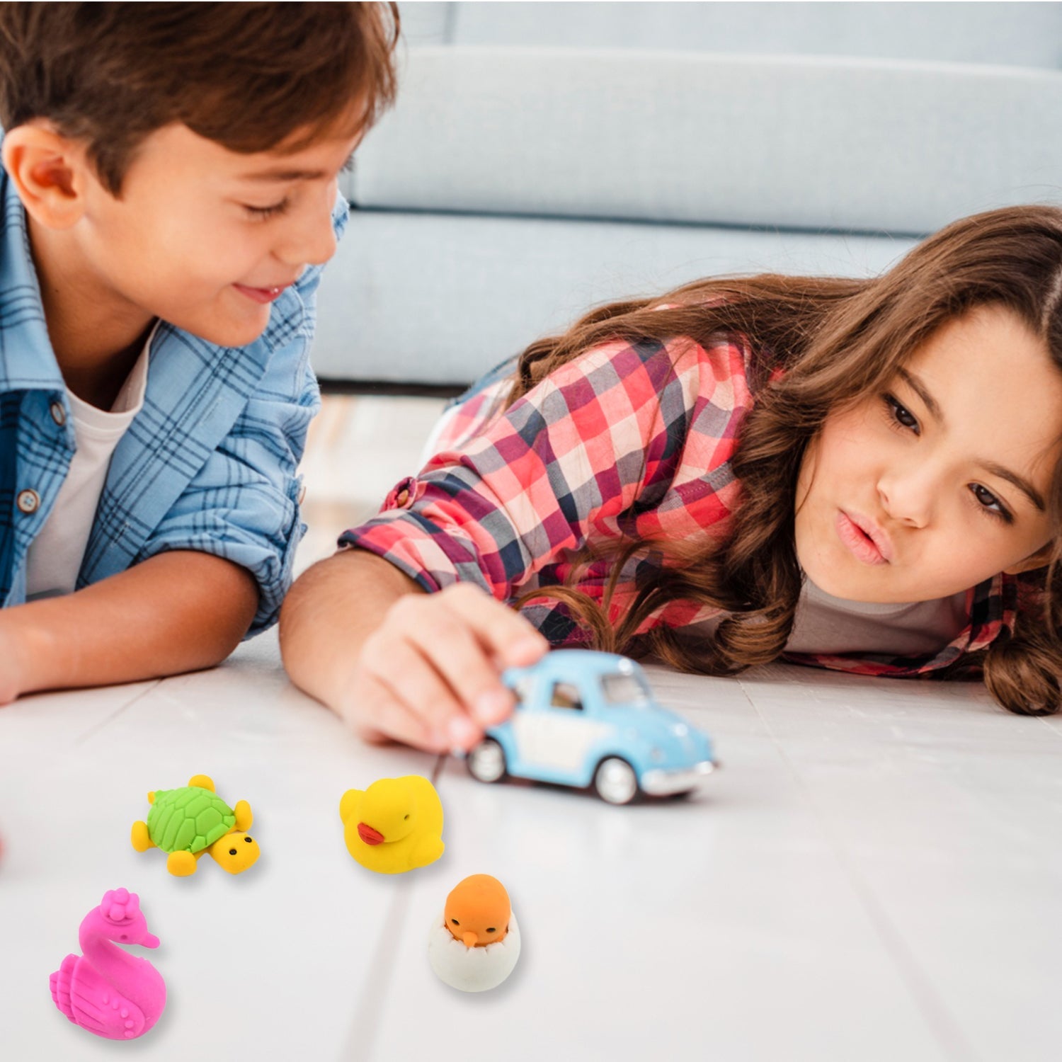 3D Mix Design Erasers – Cute & Colorful Novelty Erasers for Kids, School (1 Set)-Stationery-AniGuess-AniGuess