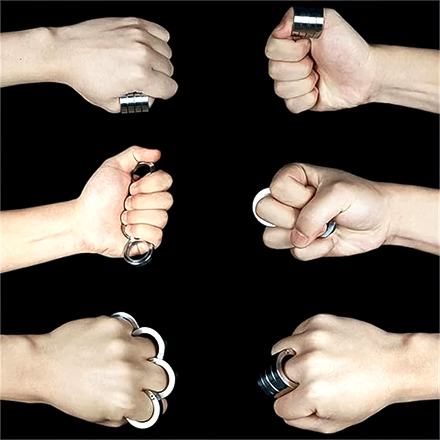 Portable 4 Finger Ring Unique Rotating Folding Ring (1 Set)-Home Improvement-AniGuess-AniGuess