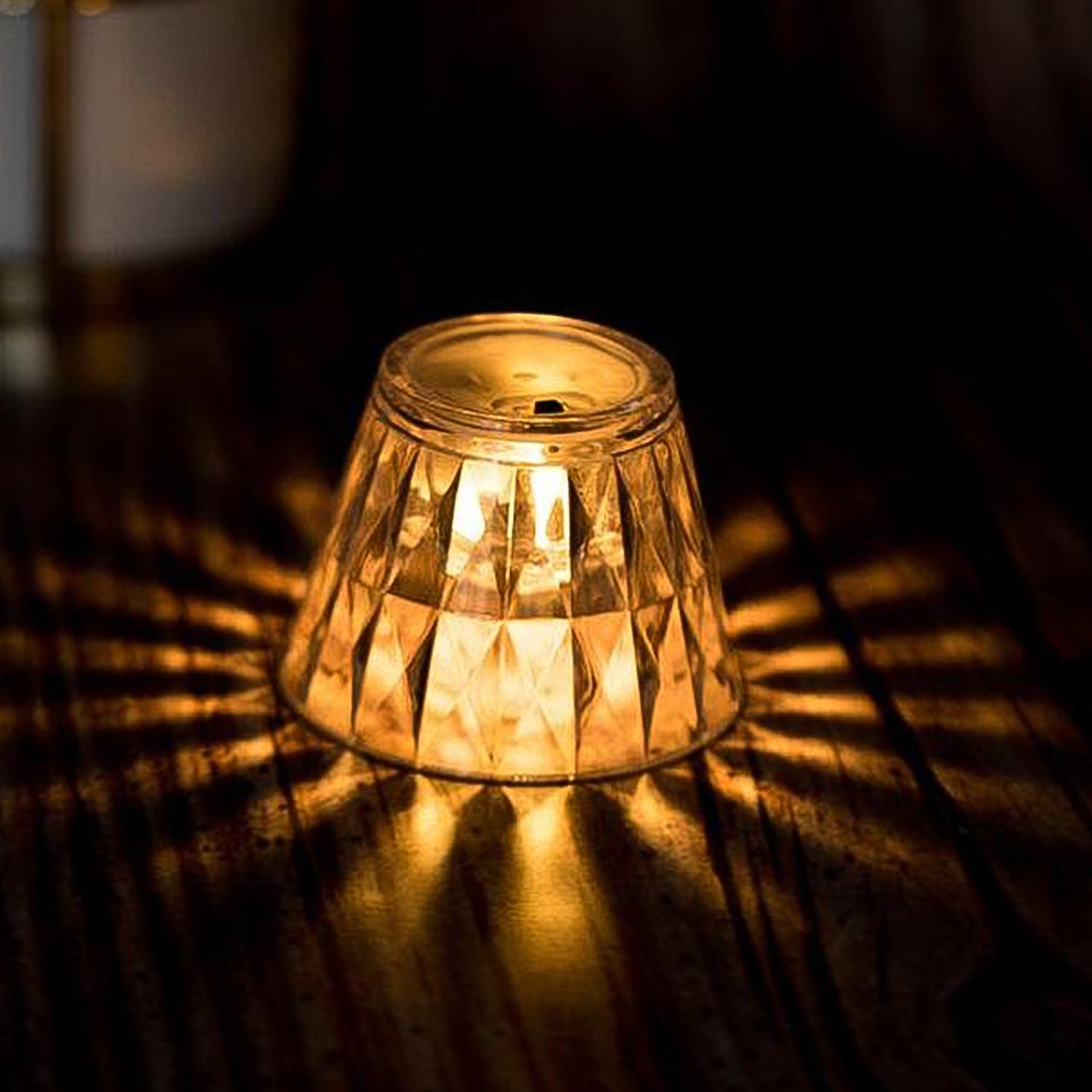 Cup Shape Crystal Table Lamp, Diwali (1 Pc)-Home Improvement-AniGuess-AniGuess