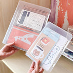 Document Holder File Organizer Box Storage Boxes Lids (1 Pc / 24×17 Cm)