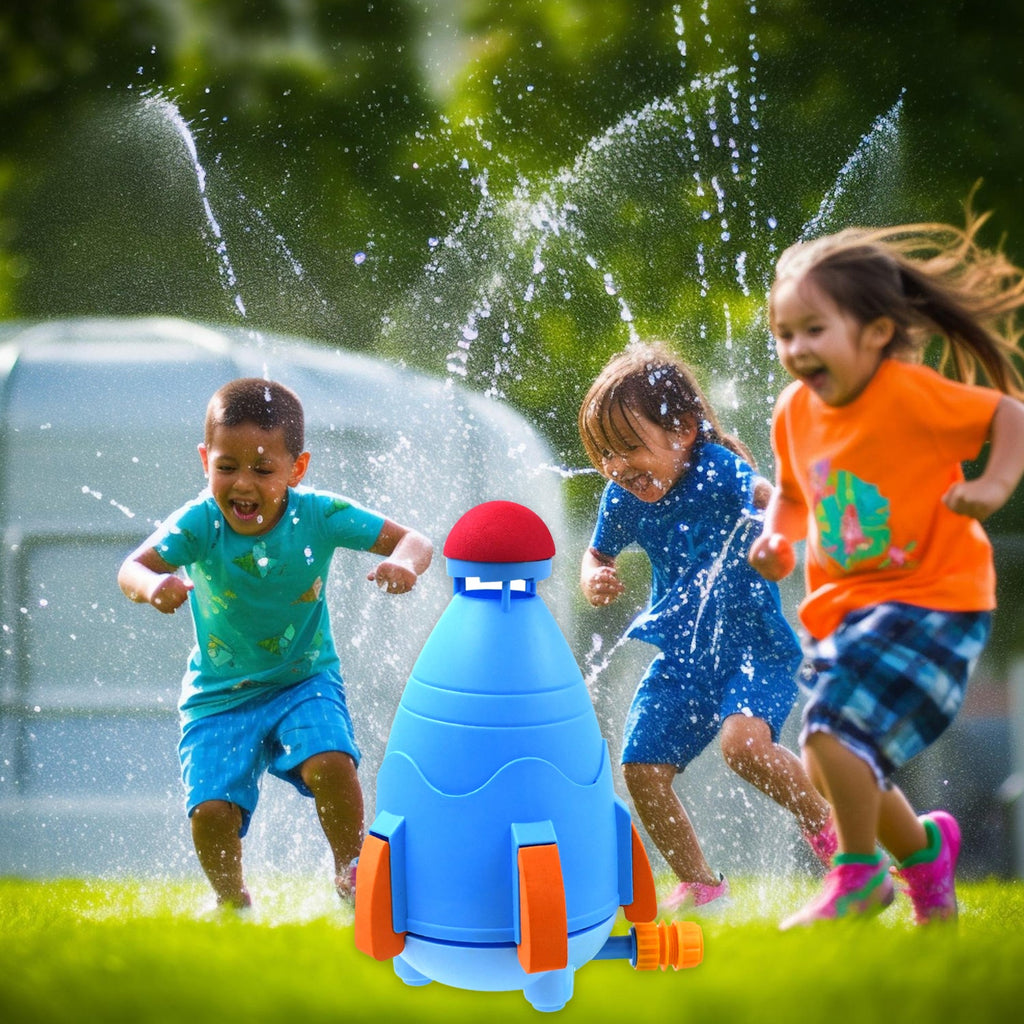 Sprinkler Rocket Launcher Summer Toys for Kids (1 Set)-Garden & Outdoors-AniGuess-AniGuess