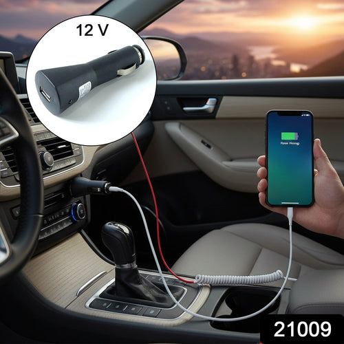 12V Single USB Car Charger Adapter for Mobile Charging (1 Pc)-Car Accessories-AniGuess-AniGuess