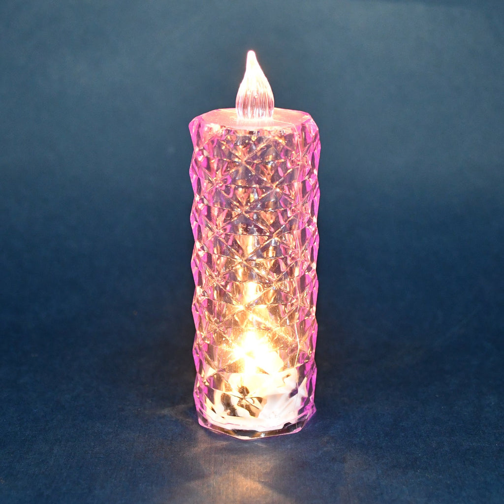 Candles for Home Decoration, Crystal Candlelight, Diwali (1 Pc / Multicolor)-Home Improvement-AniGuess-AniGuess