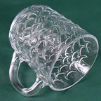 Glass Coffee & Tea Cup / Mug With Handle, Water glass (6 pcs Set / 225 ML)