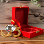 Decorative Om Symbol Brass Oil Diya