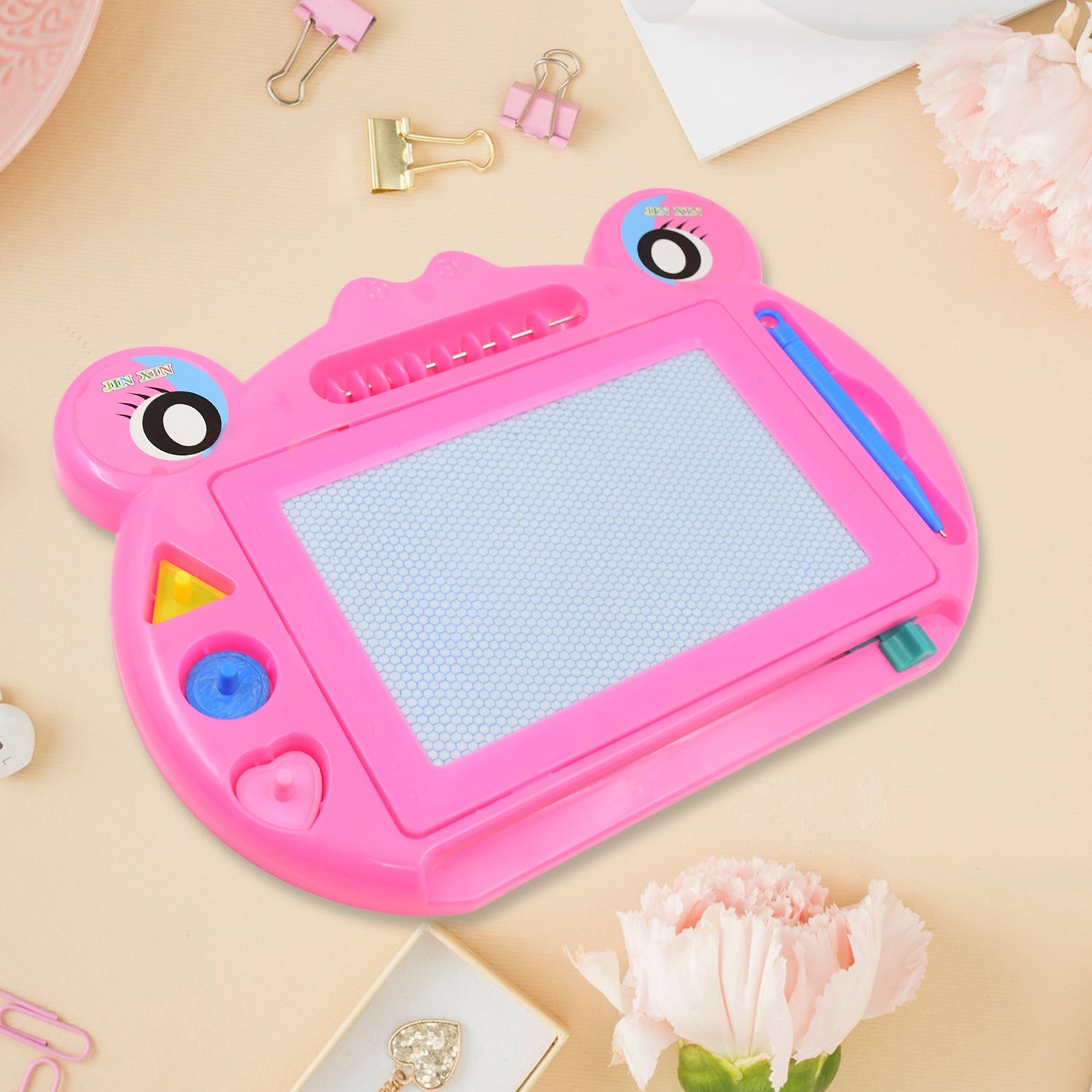 Frog Design Magic Sketch Slate  Board (1 Pc / 28 × 20 Cm)-Toys & Games-AniGuess-AniGuess