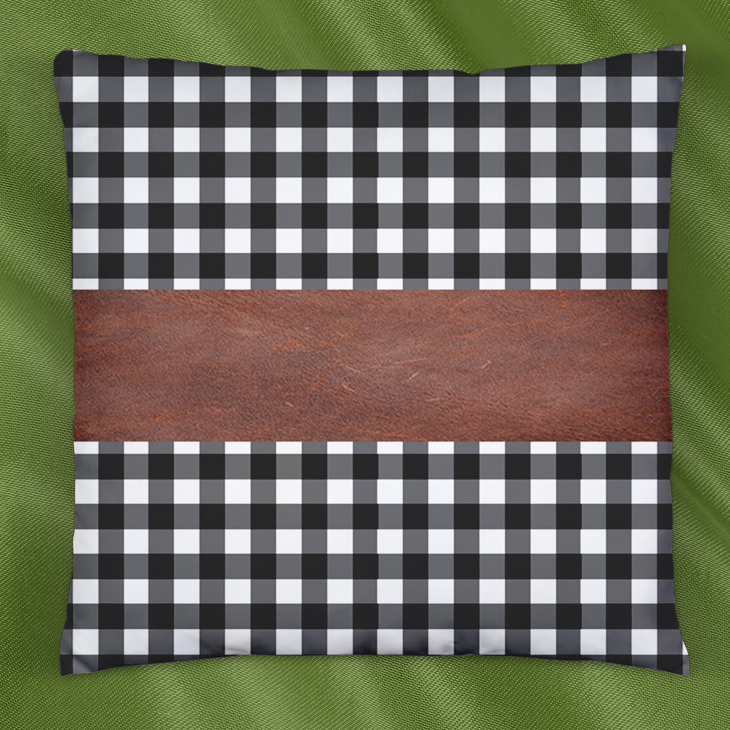 Pillow Covers, Leather & Cotton Cushion Covers (17 × 17 Inch / 1 Pair / 2 Pc)-Home Improvement-AniGuess-AniGuess