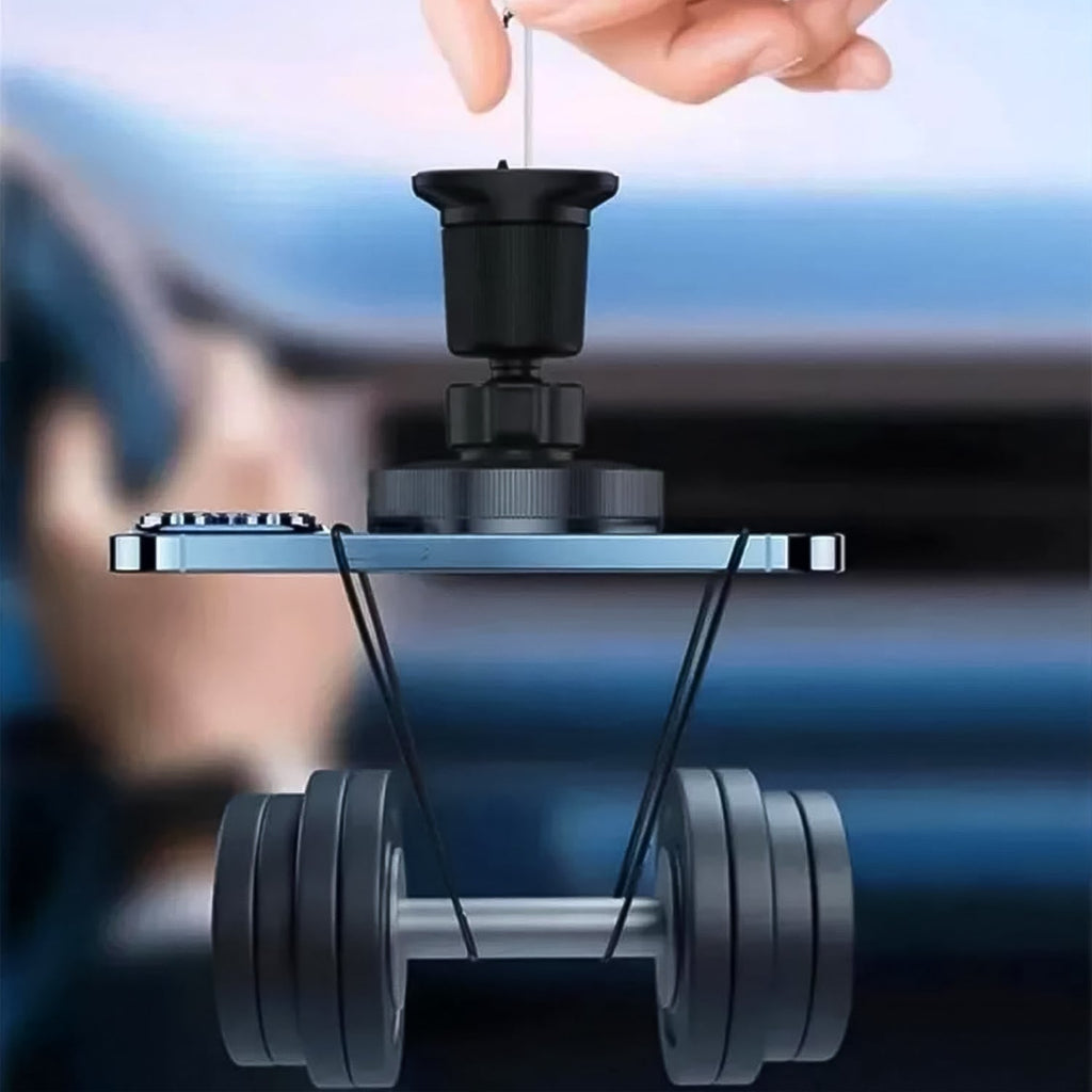 Magnetic Phone Mount Wireless Charger | Music Reactive Lights (1 Set)-Car & Motorbike-AniGuess-AniGuess