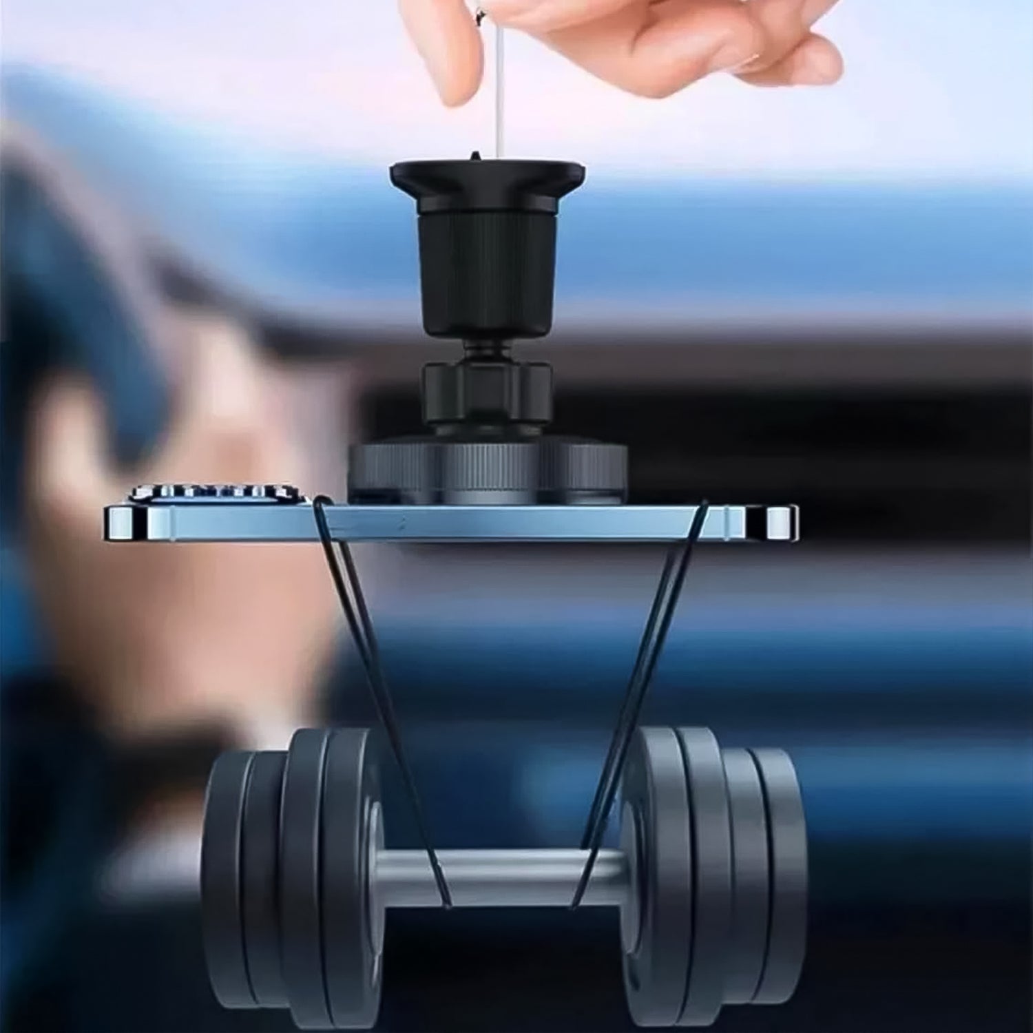 Magnetic Phone Mount Wireless Charger | Music Reactive Lights (1 Set)-Car & Motorbike-AniGuess-AniGuess