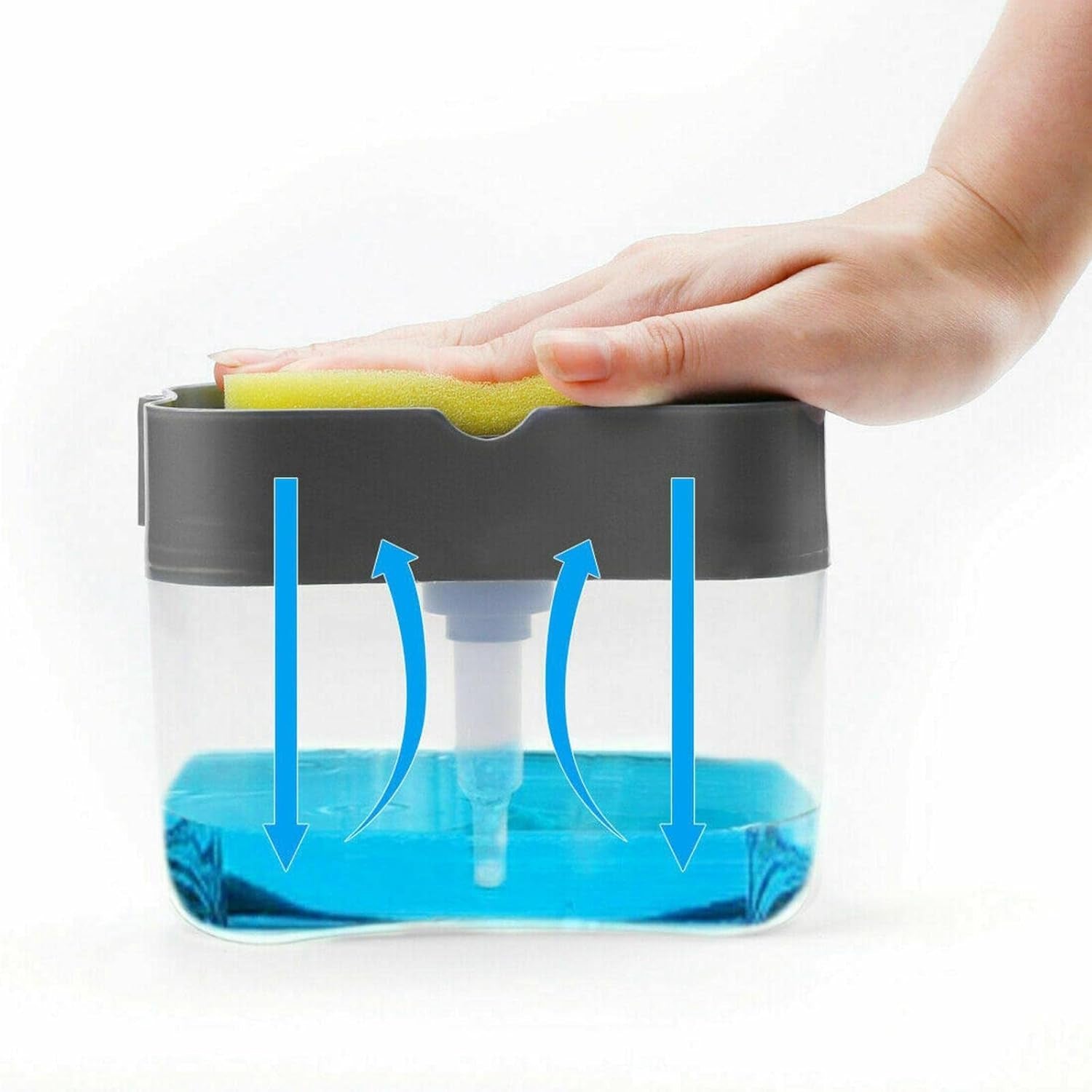 2 in 1 Soap Dispenser for Dishwasher Liquid Holder, Liquid Dispenser Through Pump (1 Pc)-Health & Beauty Accessories-AniGuess-AniGuess
