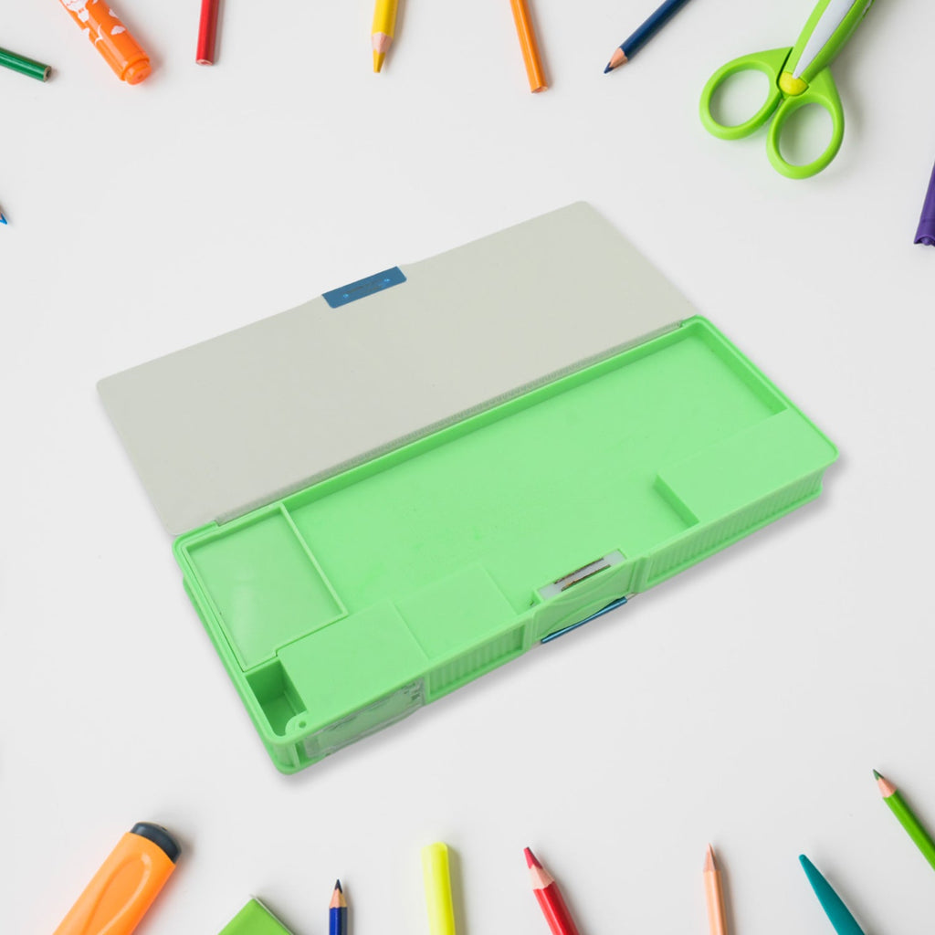 Multipurpose Compass Box (2 Compartments): Cartoon Pencil Case for Kids-Stationery-AniGuess-AniGuess