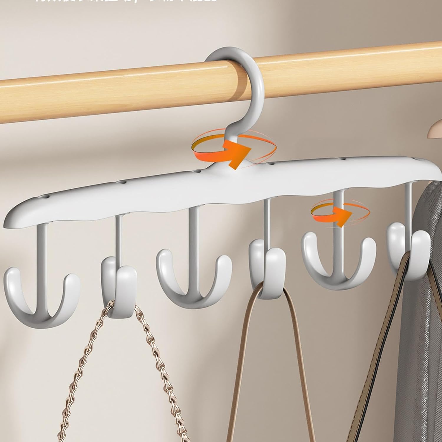 Rotatable Tank Top Hanger – Space Saving Closet Organizer Dorms & (12-Hook)-Home Improvement-AniGuess-AniGuess