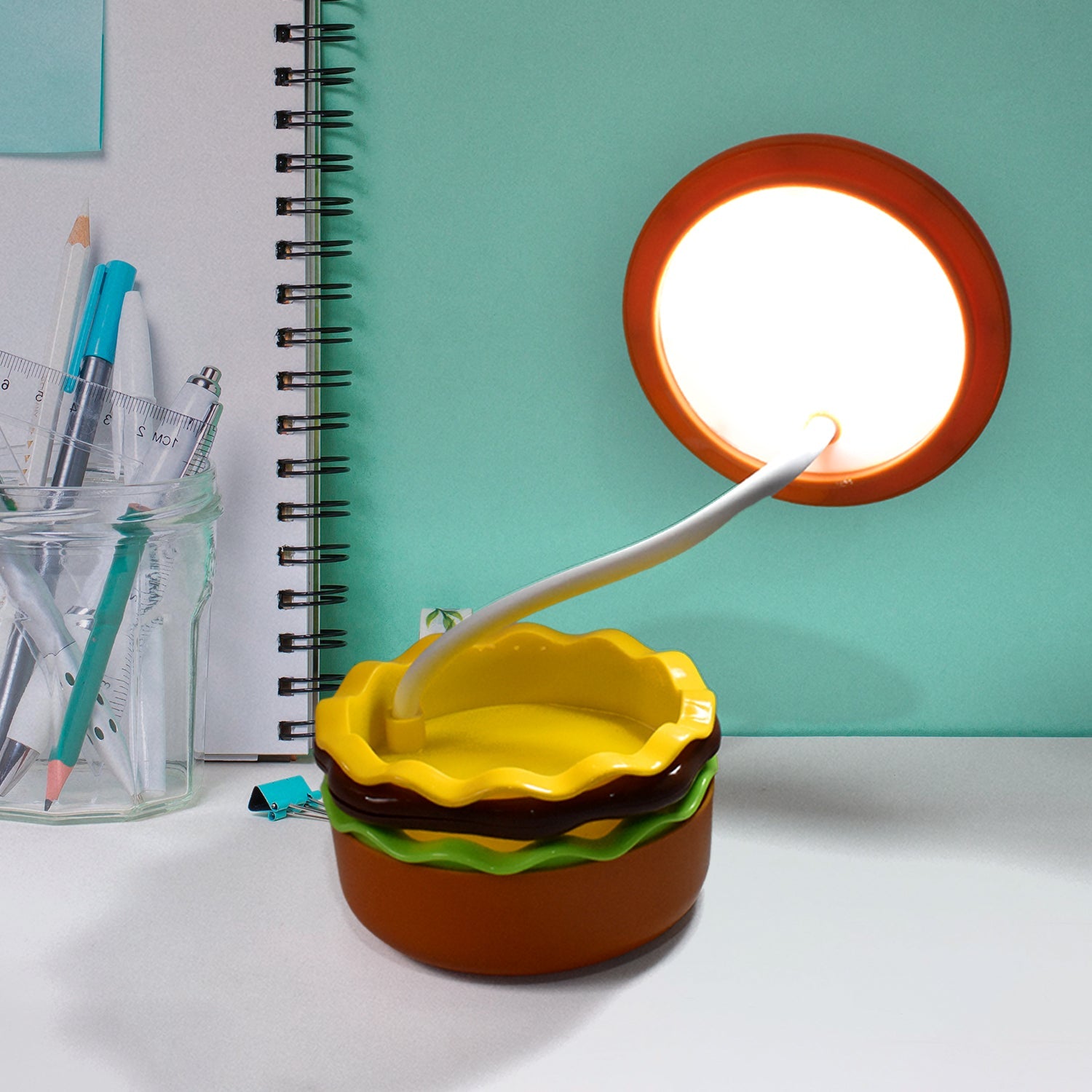 Burger Delight: Folding LED Night Lamp (1 Pc)-Electronics-AniGuess-AniGuess