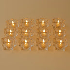 12 LED Crystal Smokeless Candles
