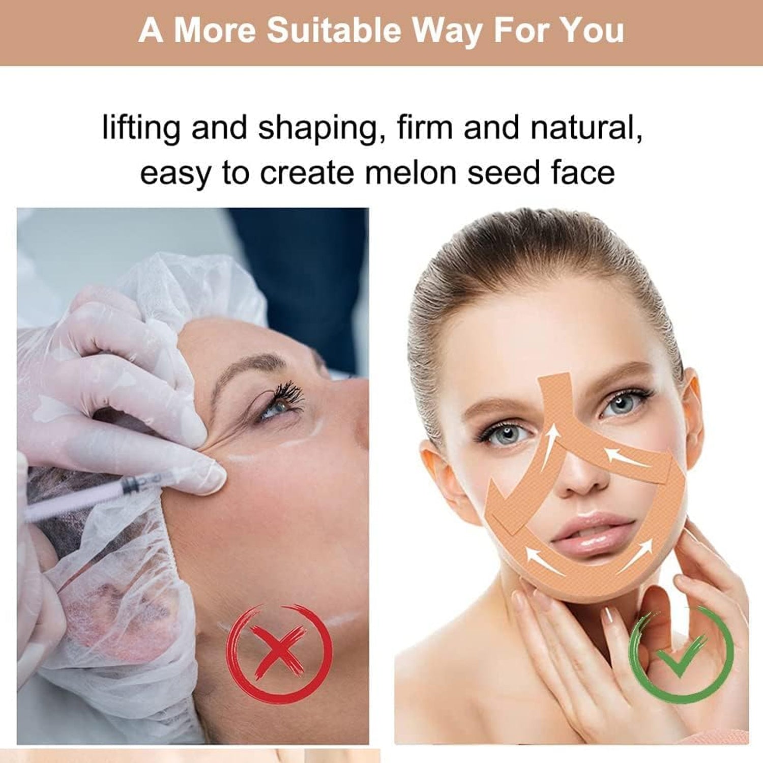 Face Lifting Tape, Myofascial Face Tightening Tape, 2.5 cm x 5 m (1 Pc)-Health & Personal Care-AniGuess-AniGuess