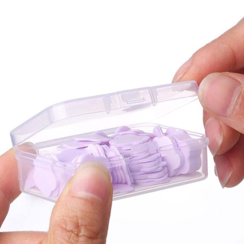 Mini Portable Travel Soap Paper Sheets Flower Shape (100 Pcs Set Approx / Mix Color)-Health & Beauty Accessories-AniGuess-AniGuess