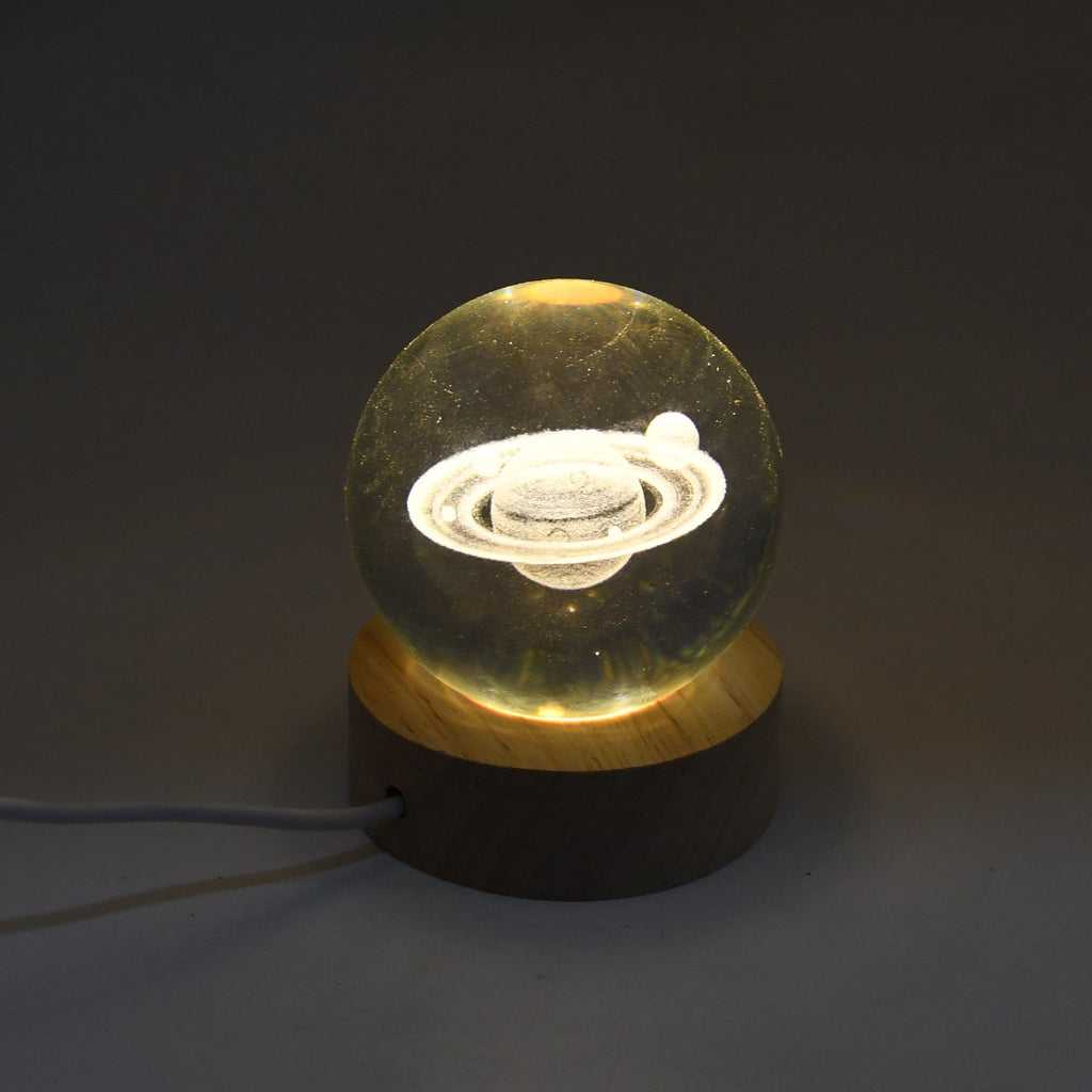 Astronaut  3D Crystal Ball lamps With Wood Base (1 Pc)-Home Improvement-AniGuess-AniGuess