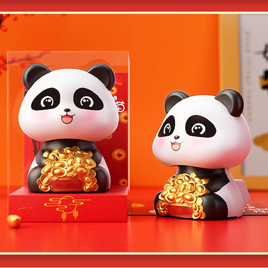 Solar Powered Moving Panda Car Dashboard Decoration – 1 Pc-Home Improvement-AniGuess-AniGuess