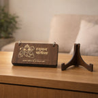 Premium Wooden Hanuman Chalisa Flip Book with Stand (1 Set)