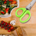 Premium 5-Blade Multipurpose Kitchen Scissors with Cleaning Comb