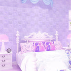 Wallpaper 3D Foam Wallpaper Sticker Panels (70 x 70 Cm / 1 Pc)