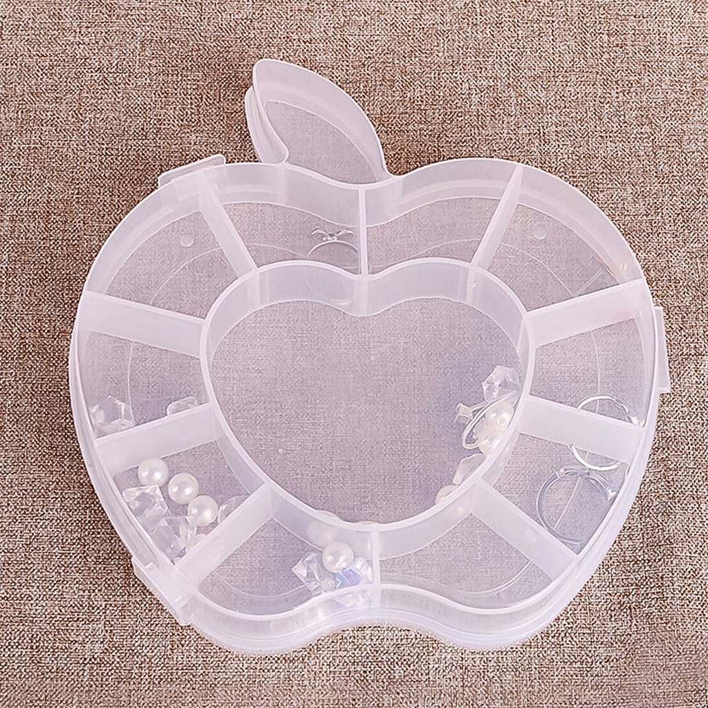 Plastic Apple Shape Jewellery Storage Box (1 Pc)-Home Improvement-AniGuess-AniGuess