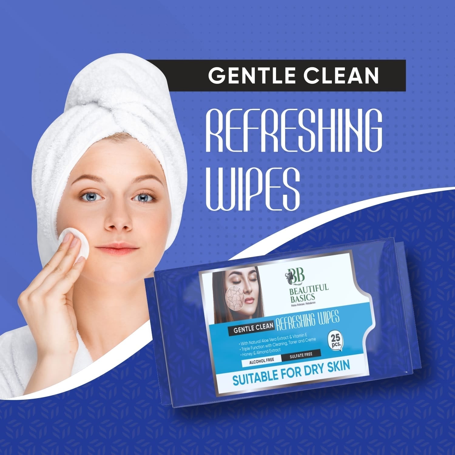 Refreshing Alcohol-Free Wet Wipes – Facial & Body Wipes (25 Pc)-Beauty-AniGuess-AniGuess