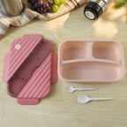 Plastic 3 Compartment Lunch Box for Kids