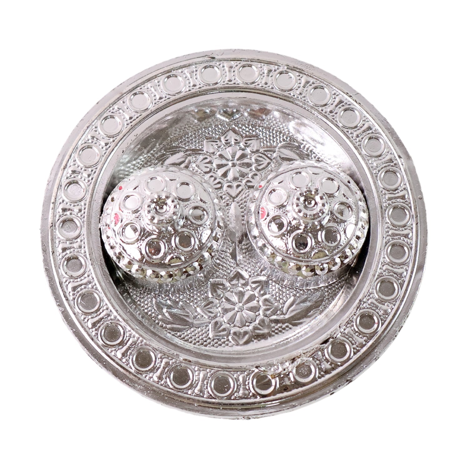 Round Shape Special Puja Thali, Kumkum Thali Holder (1 Pc / Small)-Home Improvement-AniGuess-AniGuess