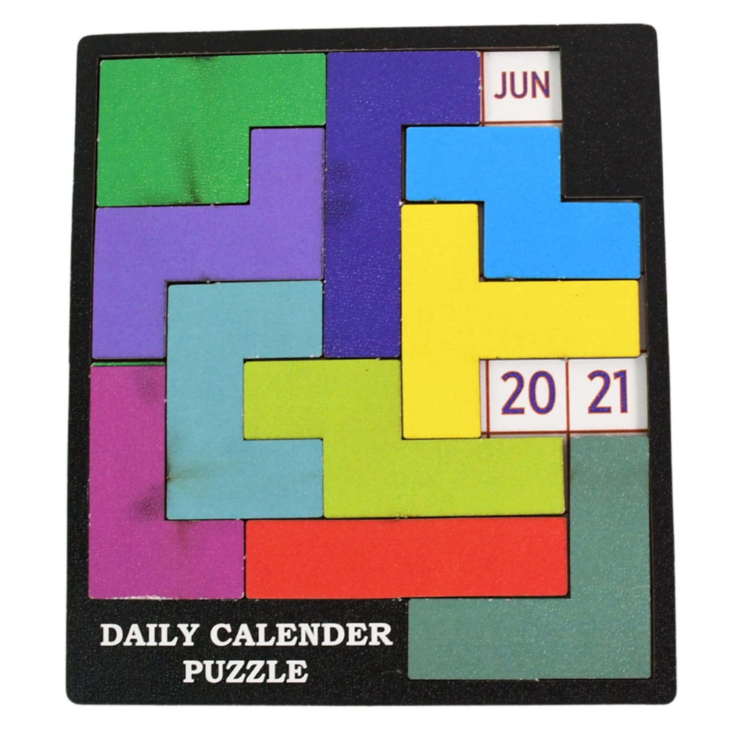 Wooden Daily Calendar Puzzle (Multicolor / 1 Set)-Toys & Games-AniGuess-AniGuess