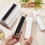Empty jewellery gift box 21x5cm marble finish side view India