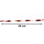 Handmade Red and White Thread Bracelet Rakhi (1 Pc)