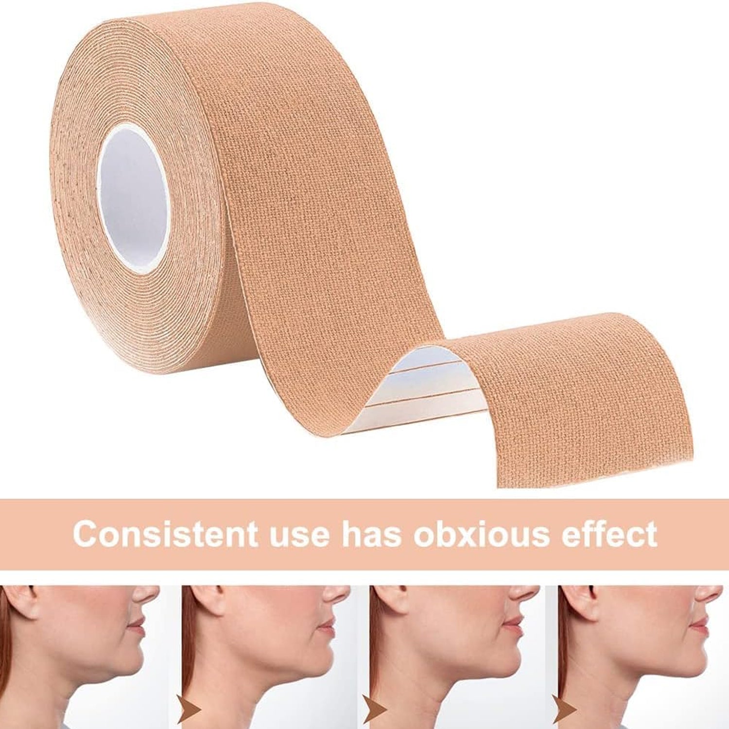 Face Lifting Tape, Myofascial Face Tightening Tape, 2.5 cm x 5 m (1 Pc)-Health & Personal Care-AniGuess-AniGuess