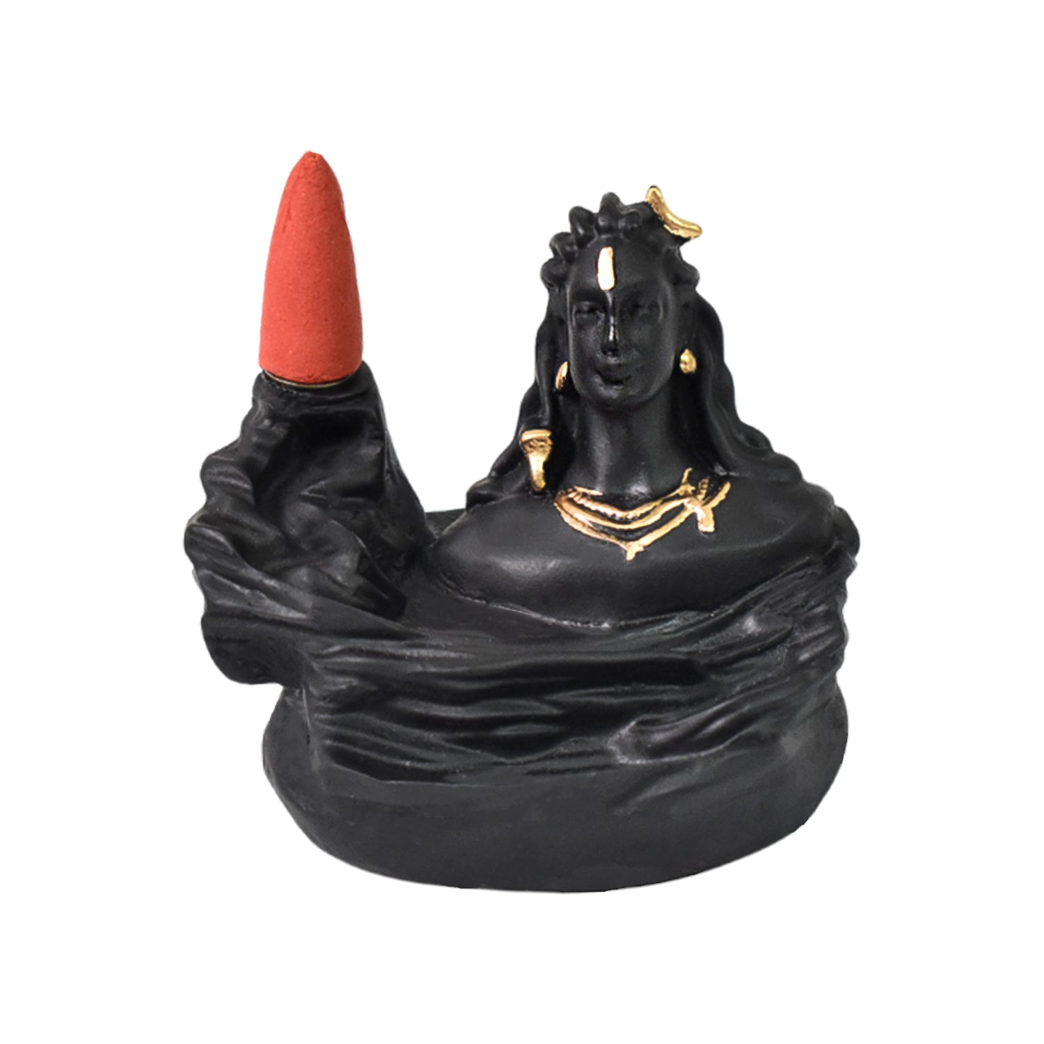 Adiyogi Shiva Backflow Smoke Fountain Incense Holder Burner (1 Pc)-Home Improvement-AniGuess-AniGuess