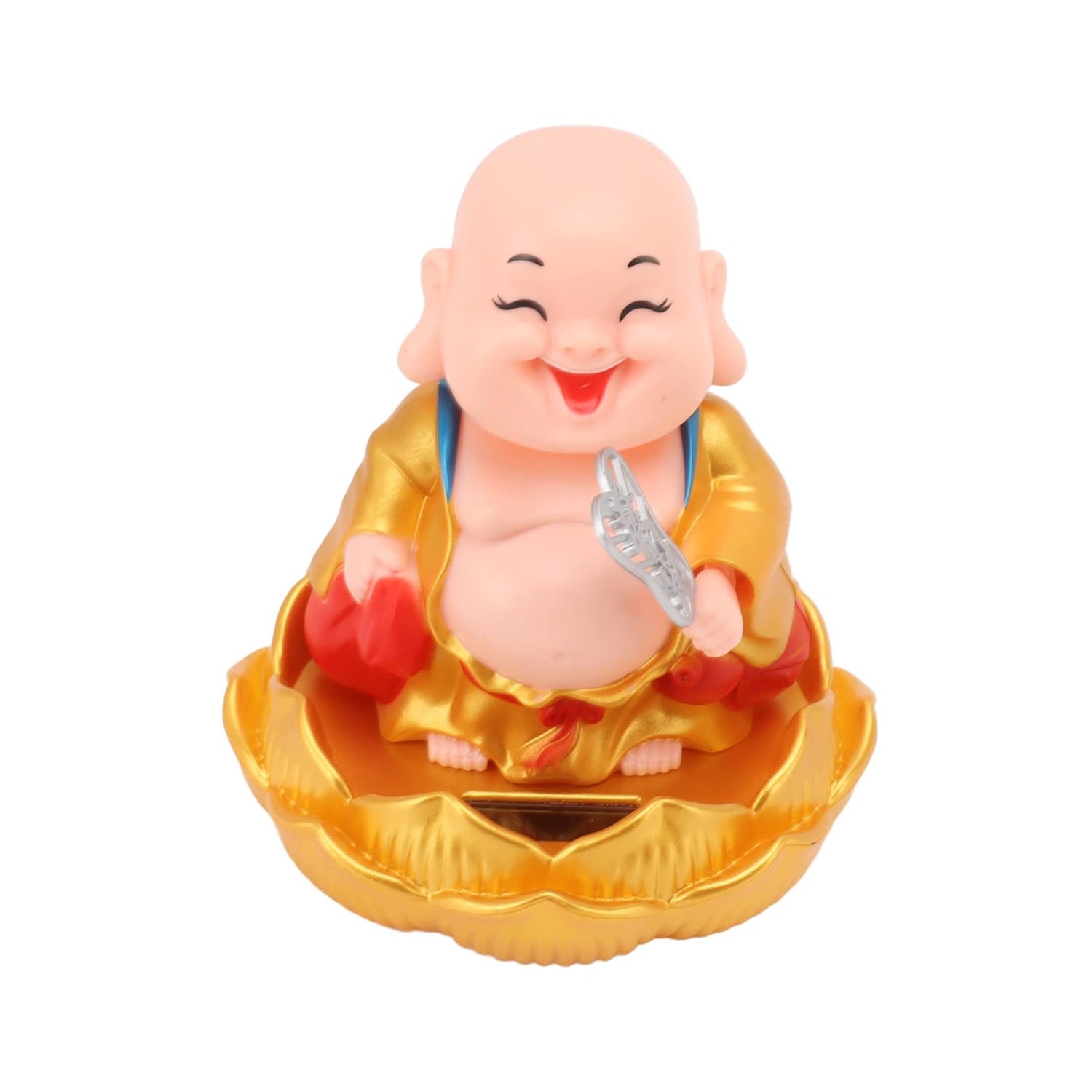 Solar Power Moving Buddha Car Ornament (1 Pc)-Home Improvement-AniGuess-AniGuess