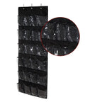 24 Grid Over the Door Shoe Organizer Rack Hanging Storage Space Saver (1 Pc)