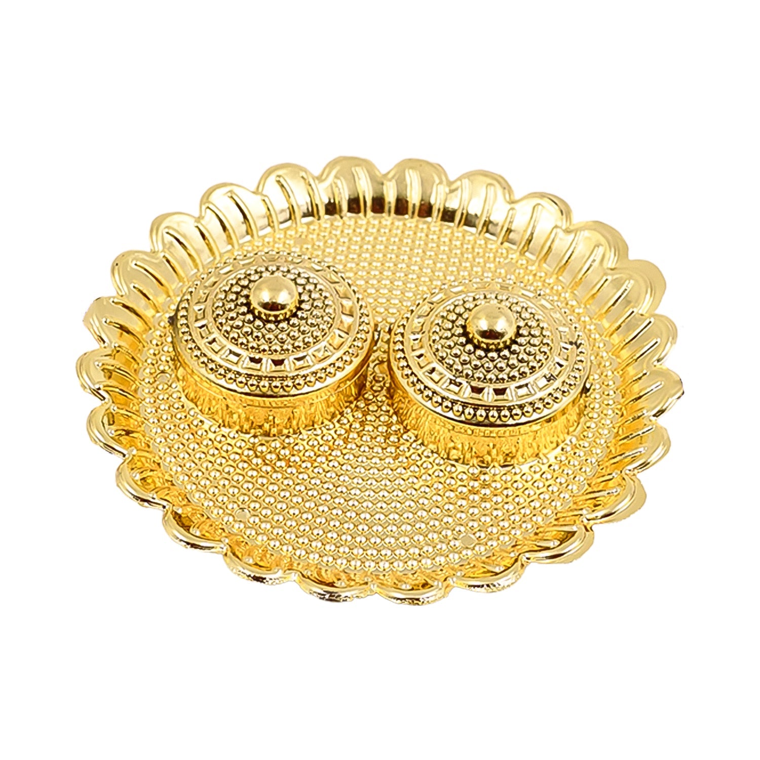 Round Shape Special Puja Thali, Kumkum Thali Holder (1 Pc / Big)-Home Improvement-AniGuess-AniGuess