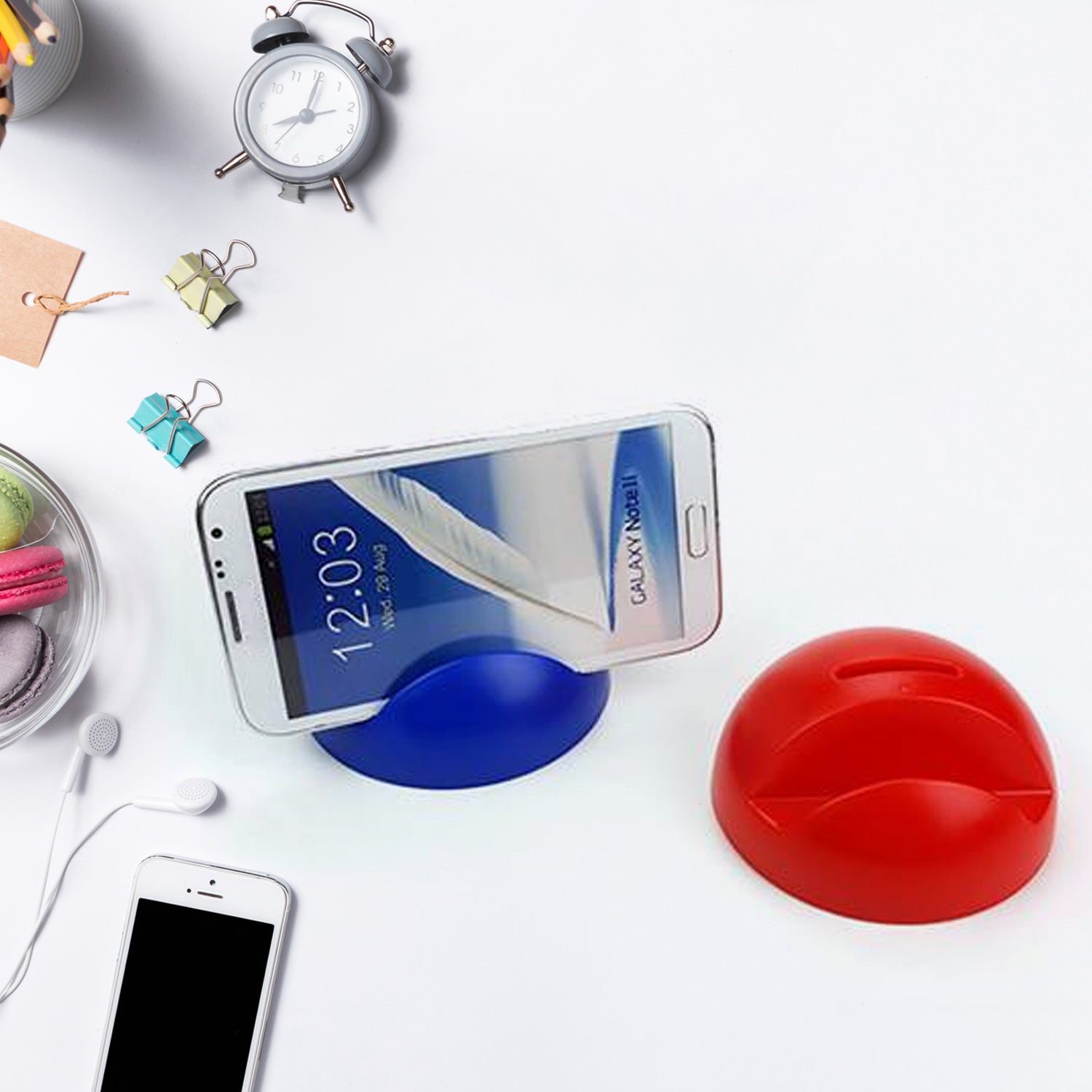 2in1 ABS Plastic Phone Holder Phone Stand With Coin Bank (1 Pc)-mobile accessories-AniGuess-AniGuess