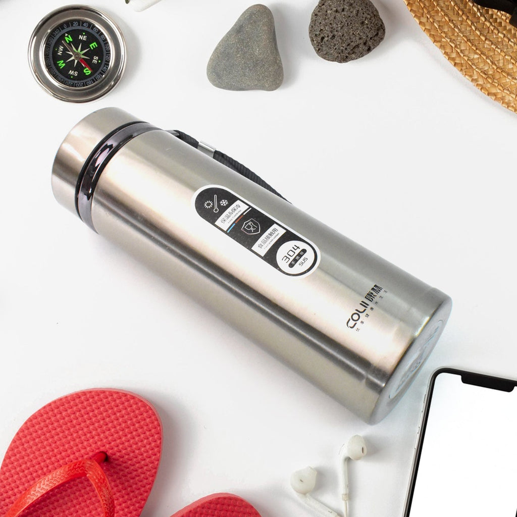 Stainless Steel Vacuum Insulated Water Bottle 900ML Approx (Mix Color)-Home & Kitchen-AniGuess-AniGuess